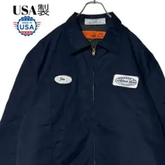 USA製 デッドストック未使用品ワークジャケット 紺 XXL 肉厚ブルゾン