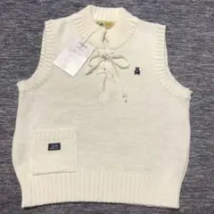 再値下げ　新品　ファミリア   fdash  ニット　ベスト　110