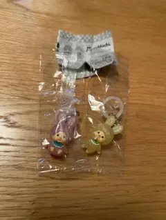 モンチッチ　めじるしアクセサリー2　チムたん　イエロー ピンク