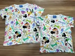 東京ディズニーリゾート Tシャツ 120サイズと100サイズ　セット売り
