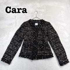 新品未使用CARLA ツイードジャケット Black CARLA Tweed jacket / Black