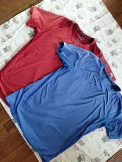 アンダーアーマー Tシャツ 2枚セット レッド ブルー メンズMサイズ