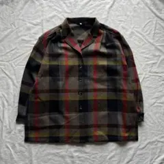 90s vintage チェック柄 長袖シャツ