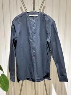 ユニクロ LEMAIRE プルオーバーシャツ ネイビー