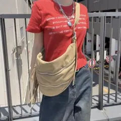 JEANASIS ロゴプリント クロップドTシャツ レッドのサムネイル