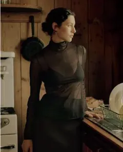 UNIQLO ユニクロ Mame マメクロゴウチ シアー モックネック T 長袖