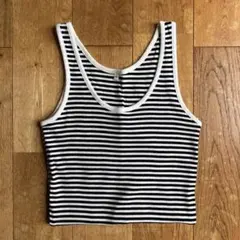 無印良品 ボーダー タンクトップ Sサイズのサムネイル