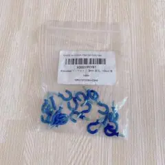 メタルプラスチックコーティング ねじ込み式オープンカップ 天井フック 青20個