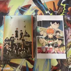 ハイキュー!! happyくじ　ポストカードブック 新品未開封　2点セット