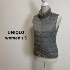 UNIQLO ウルトラライトダウンベスト レディース グレー インナーベスト