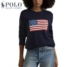 Polo Ralph Lauren アメリカ国旗ニット L