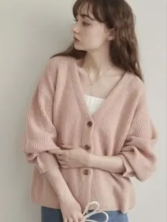 新品未使用☆スパンコール Vネック ニットカーディガン F