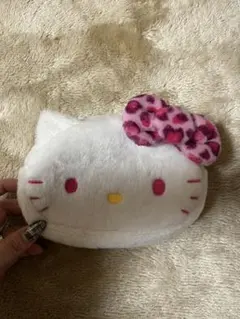 しまむら　キティちゃん　ヒョウ柄　フェイスポーチ