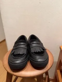 さ*た様 VANS フリンジ付きブラックローファー
