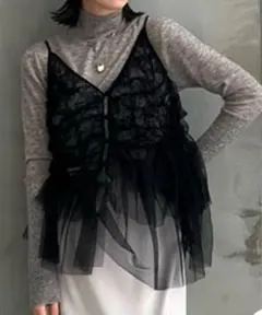 yo BIOTOP】 sheer lace cord pullover - メルカリ