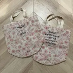 SNIDEL 花柄　ショッパー 2点セット