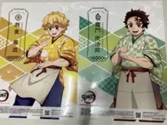 竈門炭治郎　我妻善逸　鬼滅の刃　セブンイレブン　クリアファイル　ポスターセット