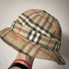BURBERRY 帽子 バケットハット バケハ チェック柄 4Y-6Y 52cm - メルカリ