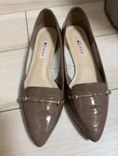 DIANA エナメルローファー24cm