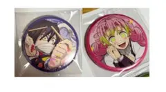 鬼滅の刃 柱稽古編 関係者記念本 缶バッジ おばみつ　伊黒小芭内　甘露寺蜜璃