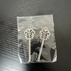 鍵型シルバーピアス2個セット