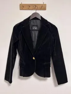 【古着】CECIL McBEE ブラック テーラードジャケット レディース M