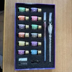 ガラスペンと多色インクセット　おまけつき。