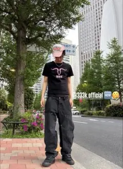 333k.official Tシャツ ブラック