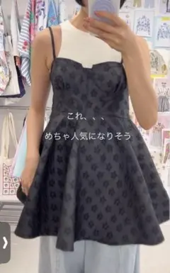 新作　タグ付き❤︎poppy FLOWER JACQUARD CAMI TUNIC