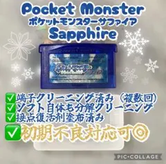 新品ケース付【新品電池ソケット化】ポケットモンスターサファイア