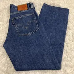 《状態良日本製人気早い者勝ち》リーバイスジーンズ502革パッチ裾上げ有levis