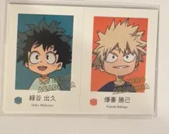 ヒロアカ Wariふぉと！ 爆豪勝己 緑谷出久 レアパラレル　ガチャ カードダス