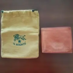 IL BISONTE 二つ折り財布 レザー オレンジのサムネイル