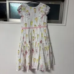 mezzo pianoアイスクリームプリント 半袖ワンピース 140cm