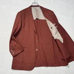 アクアスキュータム｜リネン混 テーラードジャケット 背抜き AB6 赤茶色