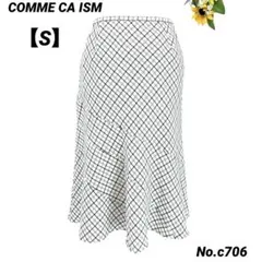 【美品】コムサイズム　COMME CA ISM タイトスカート S チェックのサムネイル