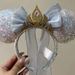 美品☆ アナ雪　エルサ　海外ディズニー カチューシャ
