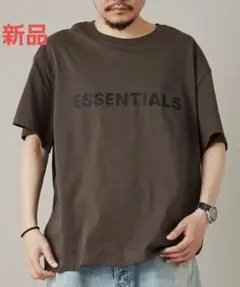 激安タグ付き　ESSENTIALSエッセンシャルズ 前ロゴT　L　大きめゆったりのサムネイル