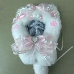 本日発送】着ぐるみ ぬい服 作家 ホワイト ブルー くま 13cm - メルカリ