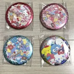 サンリオキャラクターズ キラキラBIG缶バッジ 4個セット