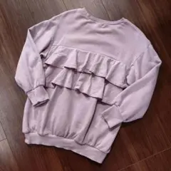 branshesブランシェス バックフリル ビッグシルエット トレーナー 130