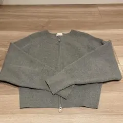 グリーンレーベルリラクシング フォルム クロップド ニット ブルゾン