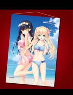 Summer Pockets B2タペストリー　紬　鴎　水着　コミケ