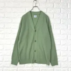 コーエン/S/緑/Vネックニットカーディガン/サイドスリット/長袖/カジュアル