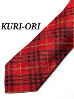 まとめ購入で大幅値引き チェック柄 ネクタイ 赤 ポリエステル ビジネス 即発送