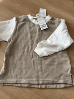 配色裏起毛トレーナー