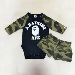 ♡A BATHING APE　ロンパース2枚セット♡ 2026年最新】A BATHING APE ベビー用ロンパース・カバーオールの人気
