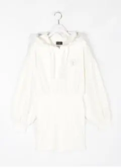 evelyn フリルパーカーワンピース