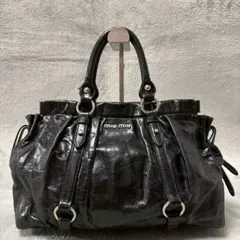 Miu Miu Vitello Lux Bow Satchel Bag