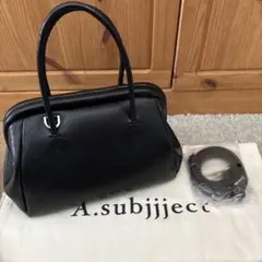 A.subjjject minimal Leather 2way Bag